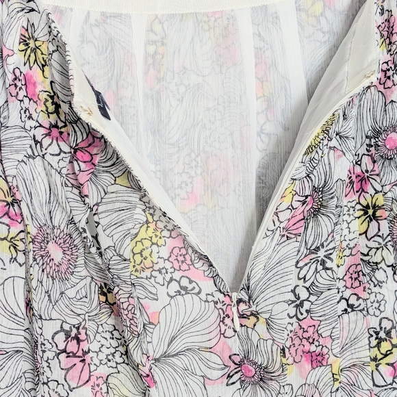 Tommy Hilfiger Women's (Size 6) Multicolored Floral Pleated Flowy A-Line Skirt - Picture 5 of 15